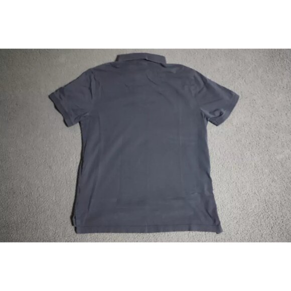 Nike Sportwear Polo Shirt Mens L Black Spread Collared Swoosh Logo Embroidered - Picture 5 of 8